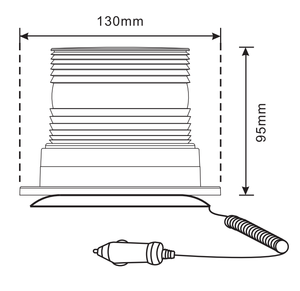 Led khẩn cấp đèn hiệu nhấp nháy hổ phách <span class=keywords><strong>mini</strong></span> xoay ánh sáng <span class=keywords><strong>12V</strong></span> cảnh báo ánh sáng - Product Image 6