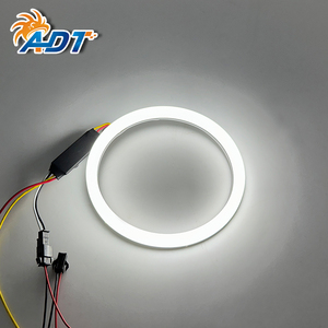ไฟวงแหวน ADT DRL SMD แบบผ้าฝ้าย สองสี 4300k 6000k สีขาวและสีเหลืองอำพัน สำหรับรถยนต์ ไฟวงแหวน Angel Eyes - Product Image 1