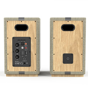 Barre de son TV en bois 40W 2.0 canaux avec haut-parleur BT5.3, ARC, optique, RCA, USB, LED RGB et télécommande – Design fin et compact pour home cinéma - Product Image 4