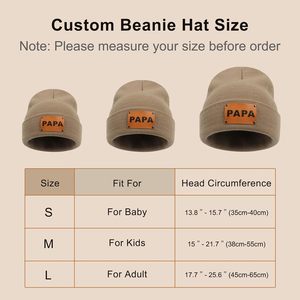 Tùy Chỉnh Dành Cho Người Lớn Beanie Cá Nhân Mùa Đông Hat Với Tên 3D Thêu Đan Mũ Ấm Unisex 100% Acrylic - Product Image 2