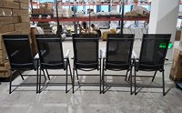 Chaise de jardin inclinable à 7 niveaux, résistante aux intempéries, avec dossier en maille respirante, fauteuil inclinable pliable pour patio, terrasse, camping