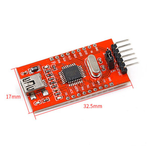 USB ไปยัง TTL โมดูลอนุกรม FT232RL 3.3V 5V มินิยูเอสบีอะแดปเตอร์สำหรับอาร์ดูโน่ เอ็มซียู - Product Image 2