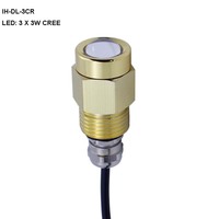 Lampe Submersible à 3 led, imperméable conforme à la norme Ip68, éclairage submergé pour l'extérieur, rvb, blanc, bateau, eau Marine