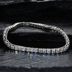 <span class=keywords><strong>Pulsera</strong></span> de <span class=keywords><strong>tenis</strong></span> de acero inoxidable 316L con diamantes de moissanita VVS Eternal Brilliance, aplicable a cualquier ocasión, joyería al por mayor para uso diario. - Product Image 5