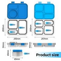 Aohea Mignonne boîte à lunch Bento portable en acier inoxydable avec logo personnalisé Conteneur à lunch étanche pour enfants sans BPA Pot à soupe