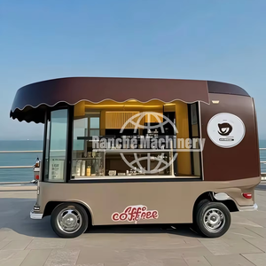 Camion de cuisine complet, poulet frit, café, distributeur automatique, cuisine mobile, conteneur, nourriture en collation, fabriqué en fibre de verre, prix d'usine - Product Image 1