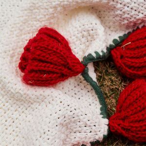 سجادة غرفة المعيشة الحديثة المصنوعة من قطعة واحدة من الأكريليك باللون الأبيض والرمادي المشعر - Product Image 4