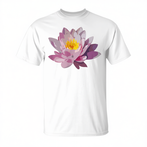 T-shirt fleur de lys rose pour femmes, pour le yoga et le jardinage - Product Image 2