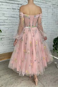 XS-3XL Plus Size Elegant <strong>Chiffon</strong> Lace Mid Sleeved <strong>Dress</strong> Long Pleated <strong>Dance</strong> <strong>Dress</strong> <strong>Chiffon</strong> Transparent Lantern Sleeve <strong>Dress</strong> - Product Image 6