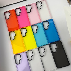 Funda con Marco en Contraste para <span class=keywords><strong>Samsung</strong></span> Galaxy S26 Ultra S25, Cubierta <span class=keywords><strong>de</strong></span> TPU Translúcida con Protección Interna Contra Impactos - Product Image 4