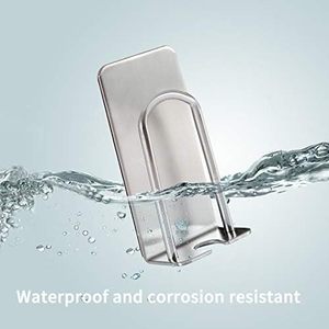 304 Stainless Steel Bathroom Toothbrush <b>Holder</b> No-drill Brushed Silver Cup <b>Holder</b> Modern Hotel Hardware Accessories for Bathroom - Product Image 5