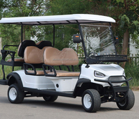 Fournisseur chinois vendant des voiturettes de golf électriques à 4 roues avec freins à disque, voiturettes de golf électriques 4 places, pneus tout-terrain de 10 pouces, batterie 48V