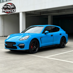 NIKO Film PET Arrow Blue PET Gloss Vinyl Wrap Auto Car <b>Sticker</b> Decal Film <b>Sheet</b> Bubble Free Air Release Technology - Product Image 1