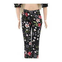 Vêtements de poupée authentiques de 29cm, accessoires à manches bouffantes florales, jupe moelleuse, ensemble de pantalons, Mini jouet à l'échelle 1:12, nouvelle collection 2023