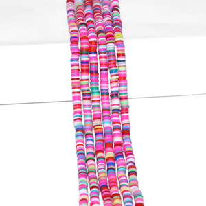 Perles en argile polymère faites à la main, 6 mm, perles en céramique en vrac bleues et blanches pour la fabrication <span class=keywords><strong>de</strong></span> bracelets, mélange <span class=keywords><strong>de</strong></span> couleurs, perles Heishi en argile - Product Image 2