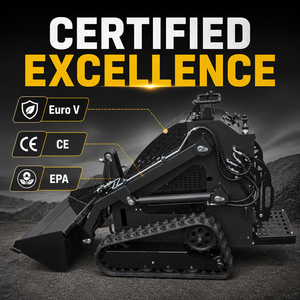 <span class=keywords><strong>Mini</strong></span>-chargeuse compacte 4x4 à quatre roues motrices, diesel, certifiée CE EPA Euro 5, prix usine, chargeuse de manutention - Product Image 2