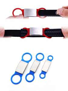 ब्लैंक पेट डॉग टैग सिलिकॉन स्टेनलेस स्टील डॉग आईडी टैग कुत्ते बिल्ली के लिए एंटी-लॉस्ट पेट नेमप्लेट टैग - Product Image 2