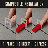 Échantillon Gratuit – Clips Durables en Gros 1.0/1.5/2.0/2.5/3.0mm pour Système de Nivellement de Carreaux de Sol et d'Appartement
