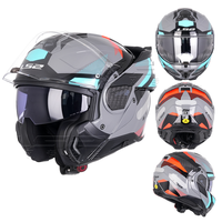 Casque de Moto Modulaire Intégral LS2 FF910 ADVANT2 à Double Visière Anti-Buée, Design Réversible à 180 Degrés, État Neuf