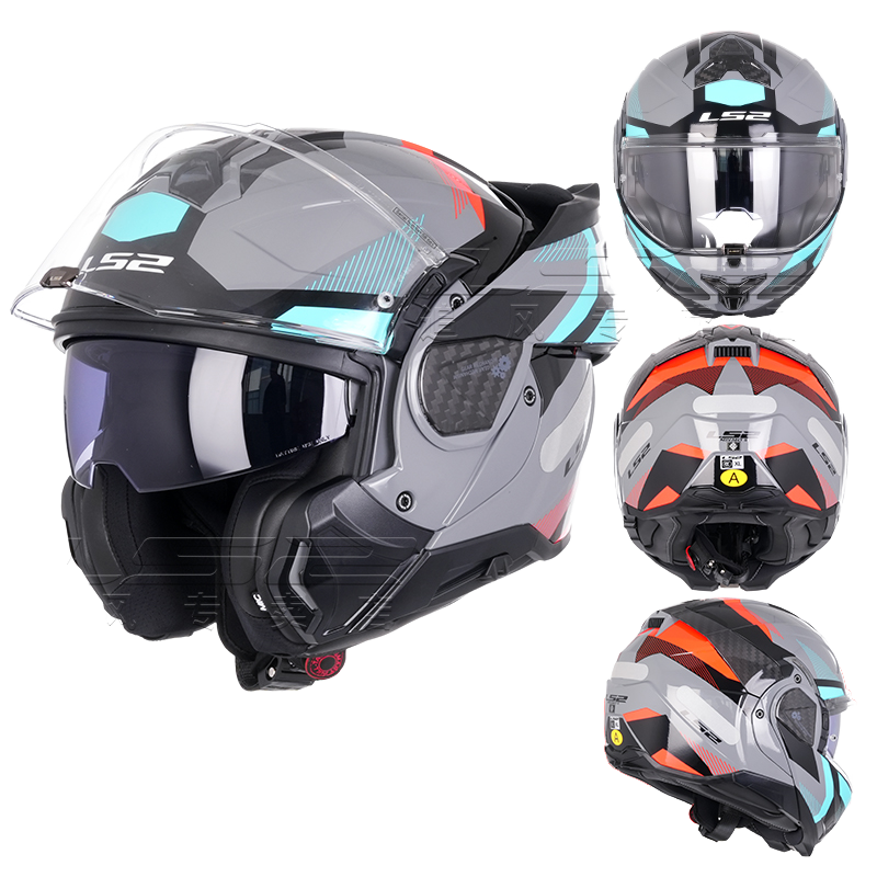 Lens Ls2 Half Helmets S1650 LS2 Valiant II Modular Motorcycle