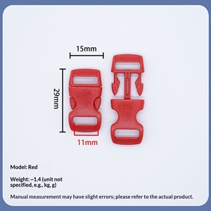 Boucle à dégagement rapide en plastique colorée de 10 mm <span class=keywords><strong>pour</strong></span> mini-collier de <span class=keywords><strong>chien</strong></span>, vente en gros, fermoir à libération rapide <span class=keywords><strong>pour</strong></span> bracelet DIY, porte-clés, artisanat - Product Image 4