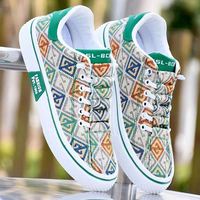 Chaussures de sport en toile imprimées spéciales légères à semelle souple respirante pour hommes, tendances de la mode classique estivale