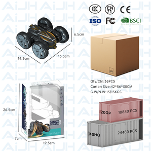 Coche RC AiJH con Tracción en las 4 Ruedas, Vehículo de Doble Cara con Luces, Control Remoto de 2.4G, Acrobacias, 5 Canales - Product Image 6