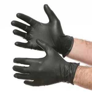 Aangepaste Monteur Handschoenen Industrieel Gebruik Maat S Dozen Poedervrij Zwart Poedervrij Nitril Examen Handschoenen
