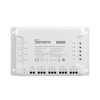 Sonoff 4CH Pro R3 10A /Gang 4 Channel Wifi Smart Switch 433 MHZ RF Remote Wifi Lights Switch Mendukung 4 Perangkat Bekerja dengan Alexa