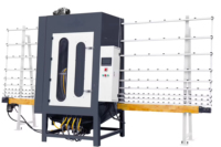 Machine de sablage de verre CNC horizontale automatique à haute efficacité TANPU avec moteur et pompe, fonctionnement facile, épaisseur de 3 à 25 mm