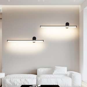 Le mur intérieur noir contemporain allume les montages décoratifs élégants pour le salon - Product Image 4