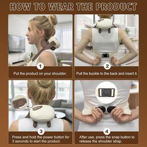 Masajeador de <span class=keywords><strong>cuello</strong></span> Eveekon Skg para aliviar <span class=keywords><strong>el</strong></span> dolor de tejido profundo, masajeador de <span class=keywords><strong>cuello</strong></span> <span class=keywords><strong>y</strong></span> hombros Shiatsu inalámbrico 6D con calor - Product Image 5