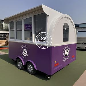 Remolques de comida de un solo eje, camiones con cocina completa, remolque de concesión, carrito de comida de una sola Puerta, camión de comida con patatas horneadas - Product Image 3