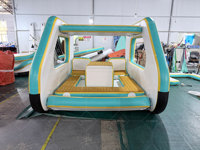 Bateau gonflable commercial, yacht de loisirs flottant à structure Drop Stitch