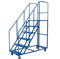 Échelle de plate-forme mobile pour voiture d'escalade d'entrepôt avec étagère à roues Échelle de tabouret de ramassage de supermarché d'entrepôt