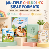 Impression personnalisée de Bibles pour enfants, livres d'histoires bibliques pour enfants, illustrés en couleur, couverture rigide, fabricant OEM ODM, vente en gros en vrac
