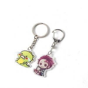 Promotional Cartoon Gift Printing <b>Anime</b> Holographic <b>Keychains</b> Custom Logo Acrylic Charms - Product Image 2