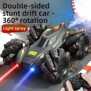 <span class=keywords><strong>RC</strong></span> <span class=keywords><strong>Stunt</strong></span> <span class=keywords><strong>Racer</strong></span> 360 °   Voiture télécommandée universelle tout-terrain aquatique étanche, jouet de cascades latérales, cadeau de fête - Product Image 1