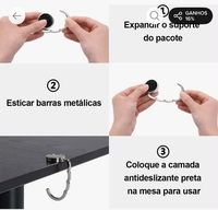 Support de Sac Portable Pliable pour Tables – Design Unique, Logo Personnalisé, Rangement et Décoration pour Sacs à Main