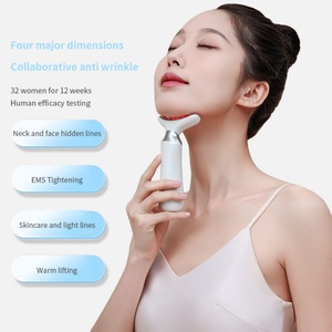 เครื่องนวดหน้าและลำคอแบบสั่นสะเทือนรุ่นใหม่ปี 2025 พร้อมโลโก้สั่งทำพิเศษ 4 โหมด 3 ระดับ ช่วยยกกระชับใบหน้า - Product Image 2