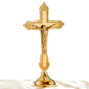 กางเขนยืนทองเหลือง-R1001 - Product Image 1