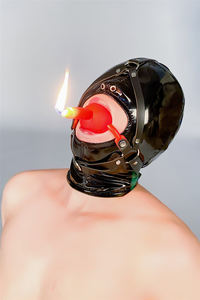 Silikon top köle eğitim Insert balmumu mum ağız <span class=keywords><strong>Gag</strong></span> ile 5Cm büyük açık koşum başlık - Product Image 2