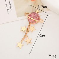 Breloques en alliage étoile et lune avec strass pour bijoux, décorations DIY pour coques de téléphone et tongs