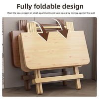 Table pliante en bois minimaliste moderne pour la maison, table de salle à manger portable pour l'extérieur, table de vente ambulante, chaises pour petits appartements