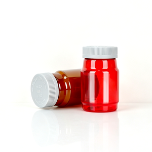 Botella transparente de PET de 265 ml, contenedor de píldoras, cápsulas de vitaminas, tabletas, botellas de medicamentos para suplementos dietéticos - Product Image 3