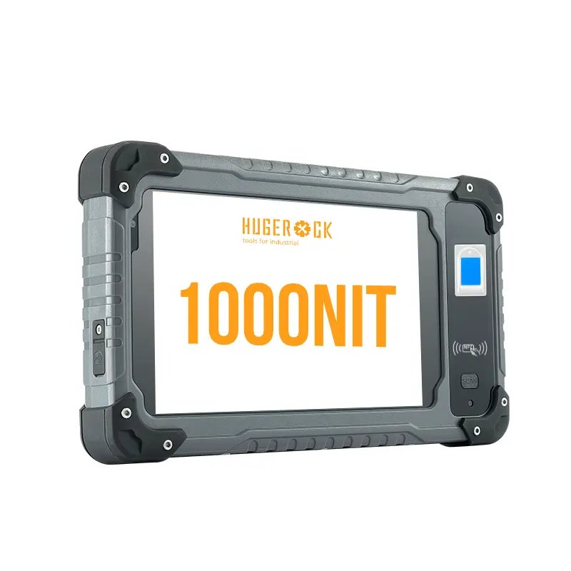 HUGEROCK S70 7 אינץ' 1280*720 10000mAh 1d Usbc 125khz Rfid קורא מודול ברקוד סורק 2d טאבלט רכוב לרכב