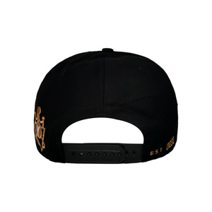 Бейсболки из 100% хлопка черного цвета с плоским козырьком, с индивидуальной вышивкой, в стиле хип-хоп, американского производства, высокого качества. - Product Image 6