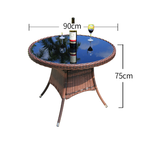 Juego de Comedor de Patio Más Vendido con <span class=keywords><strong>Mesa</strong></span> <span class=keywords><strong>y</strong></span> <span class=keywords><strong>Sillas</strong></span> de Ratán para <span class=keywords><strong>4</strong></span> Personas, Muebles de Ocio para <span class=keywords><strong>Exterior</strong></span>, Restaurante <span class=keywords><strong>y</strong></span> Cafetería, Resistente a la Intemperie - Product Image 2