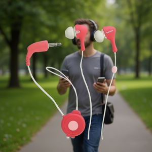 Écouteurs stéréo Thomson HED 133 filaires avec micro intégré pour la musique et les appels - Product Image 3