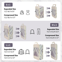 Lot de 4 cubes de rangement de voyage personnalisables avec fermeture éclair pour une compression optimale, adaptés aux bagages 40 % plus volumineux
